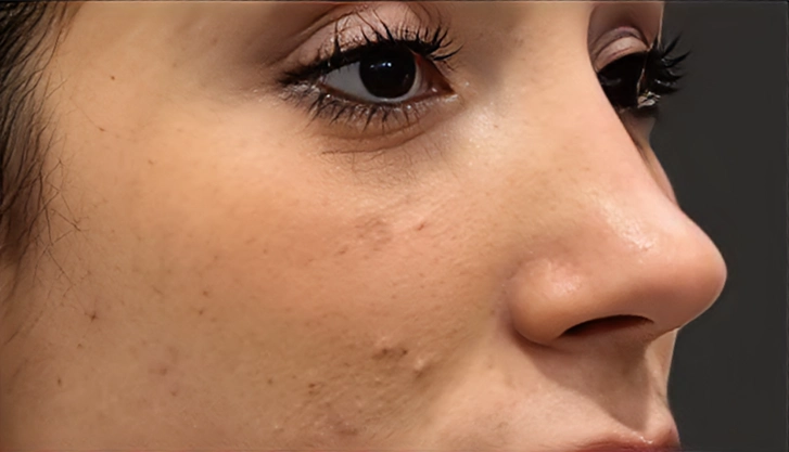 Congested, dull skin before a carbon laser peel at Halcyon Medispa